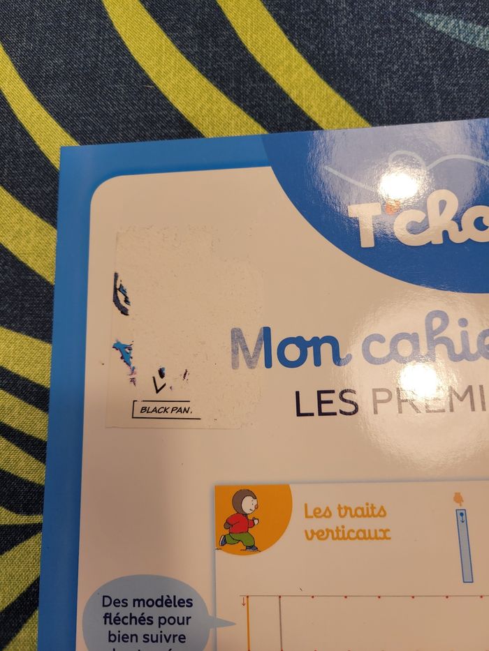 Lot de deux cahiers activité ardoise effaçables t'choupi les premiers tracés et les chiffres - photo numéro 7