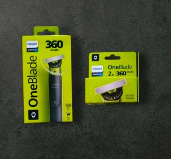 One blade philips 360 + une boîte de 2 recharges 