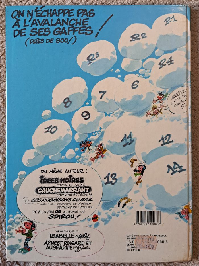 📚 BD Gaston tome 6 Des gaffes et des dégâts - 1987 - photo numéro 3
