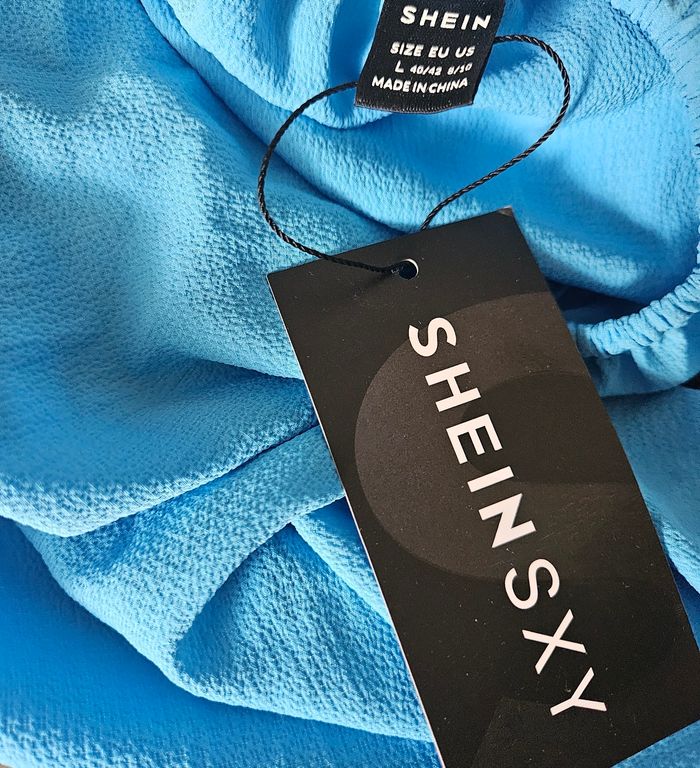 Magnifique robe bleue bohème Shein SXY Taille L Neuve - photo numéro 10
