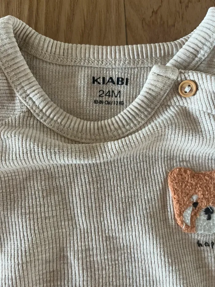 Pyjama 2 pièces renard garçon 24 mois – Kiabi 🦊 - photo numéro 3