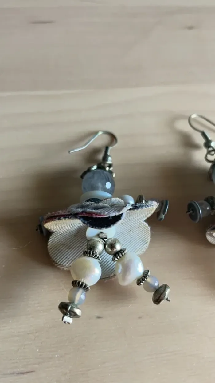 Boucles d’oreilles perles - photo numéro 3