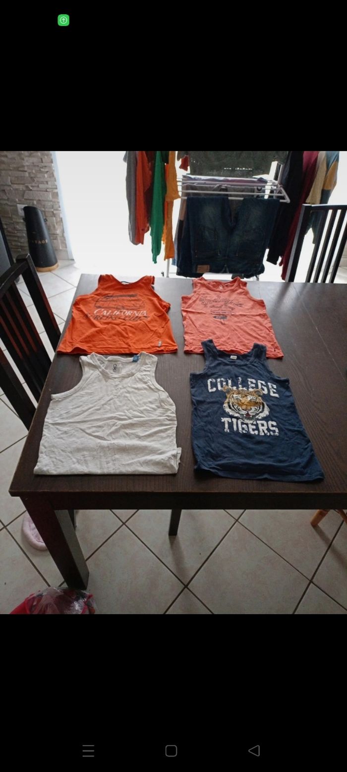 Lot débardeur taille 8 ans
