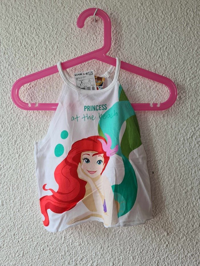 débardeur blanc la petite sirène Disney