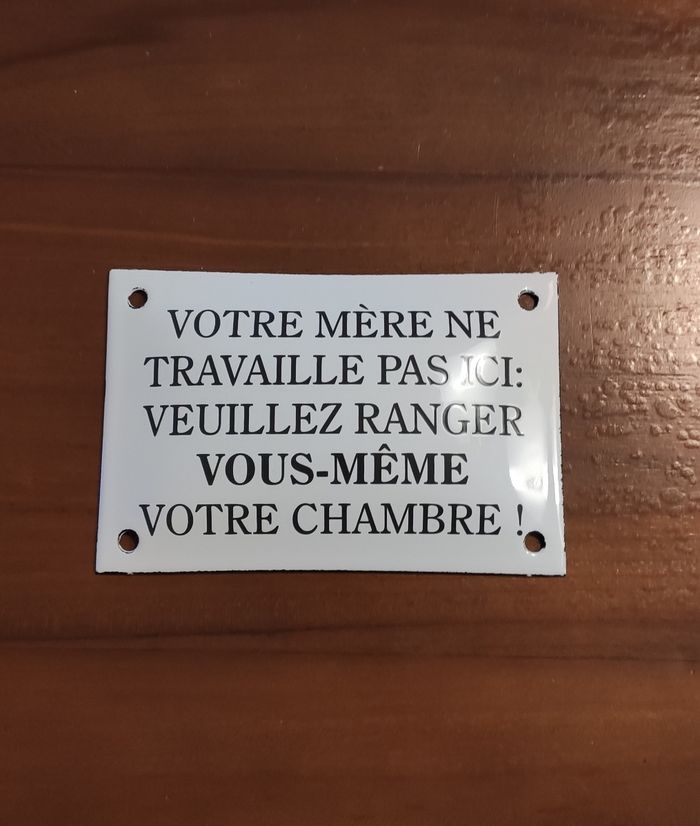 Plaque decorative humoristique - photo numéro 2