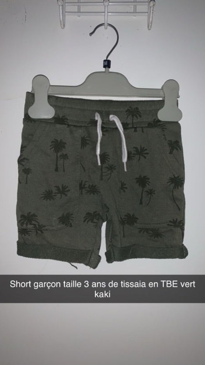 Short garçon taille 3 ans