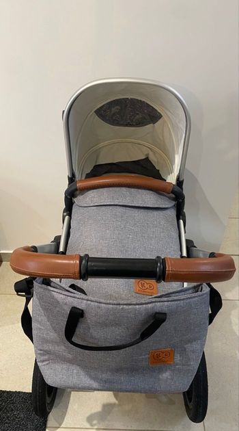 Poussette Kinderkraft 3 en 1 veo grise 
