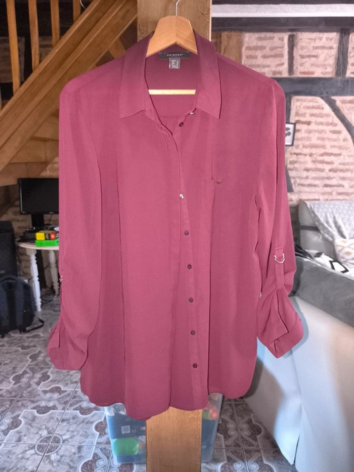 Chemise fluide bordeaux Primark