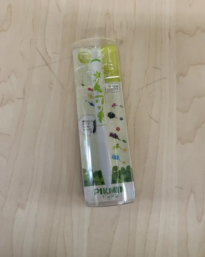 Stylo Pikmin Uni-ball 0.38mm vert