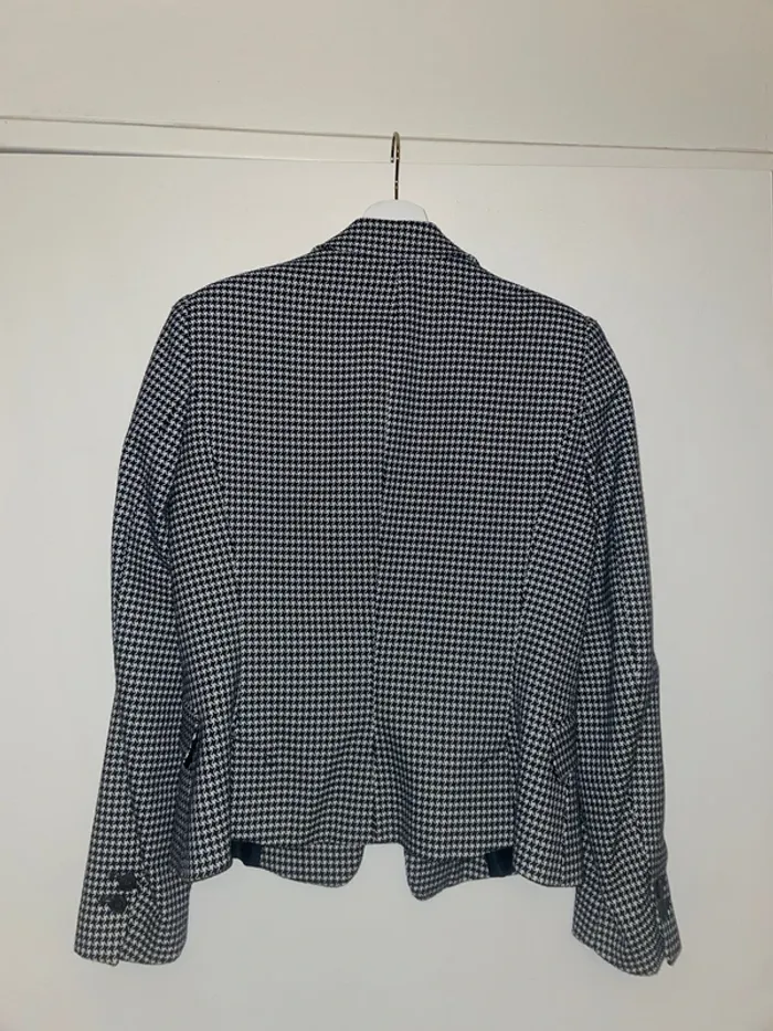 Blazer marine et blanc Zara M - photo numéro 3