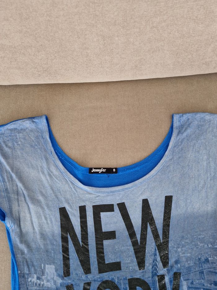 Haut bleu à inscription New York, Jennyfer - photo numéro 6