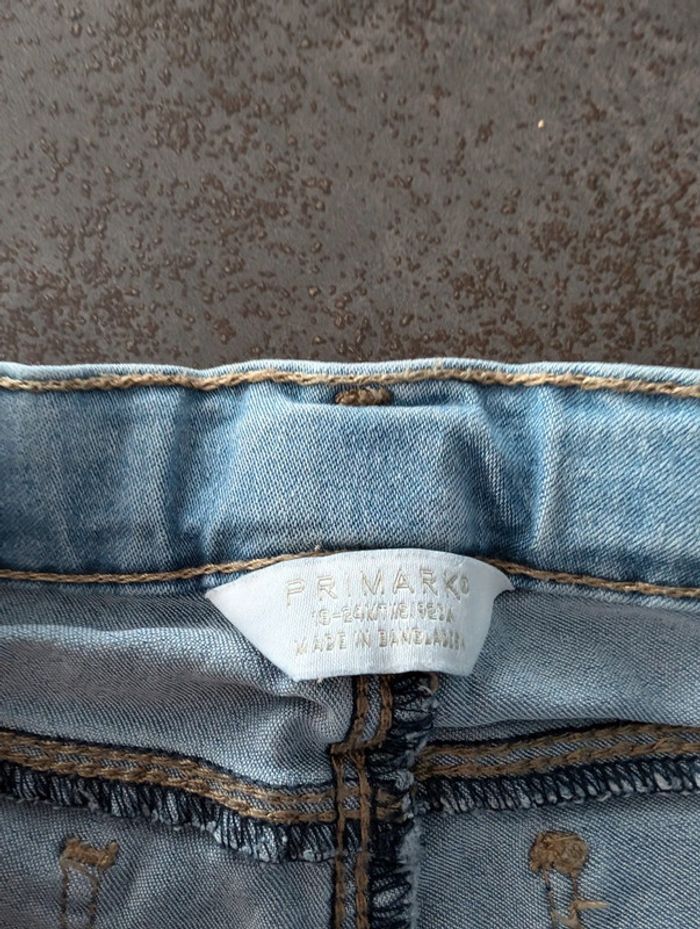 Pantalon jegging en jean bébé fille 18/24 mois - photo numéro 3