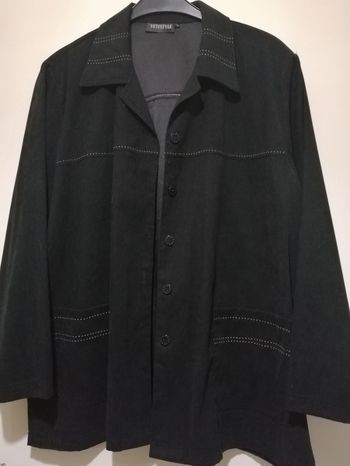 Veste Vetistyle velours noire. Taille 54/56