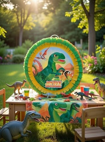 Pinata dino, Dinosaure pour anniversaire baptême