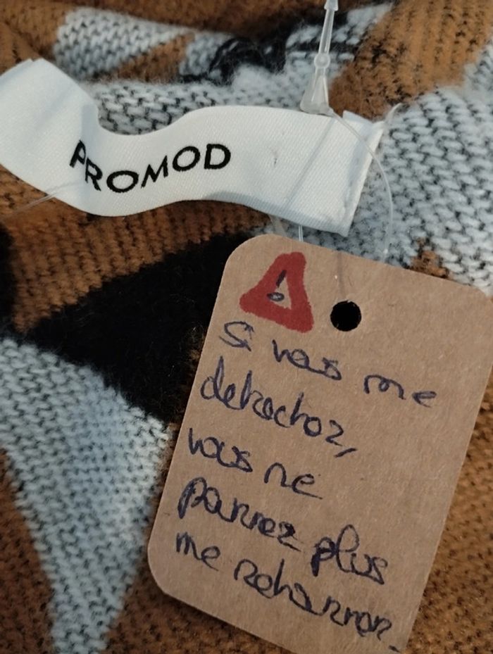 Poncho camel oversize Promod - photo numéro 8