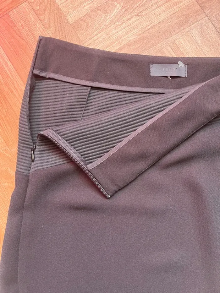 Mini jupe noir avec zip Ikks (NEUF) - photo numéro 3