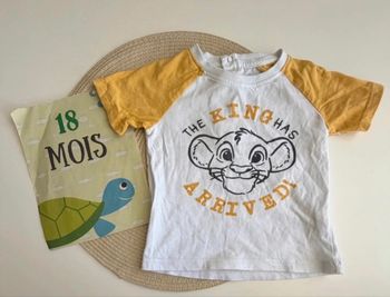 T-shirt d'été taille 18 mois Disney