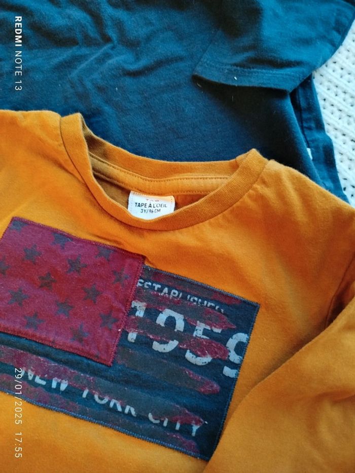 Lot de 4 tee-shirt ML 3 ans - photo numéro 2