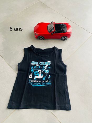 Debardeur 6 ans noir