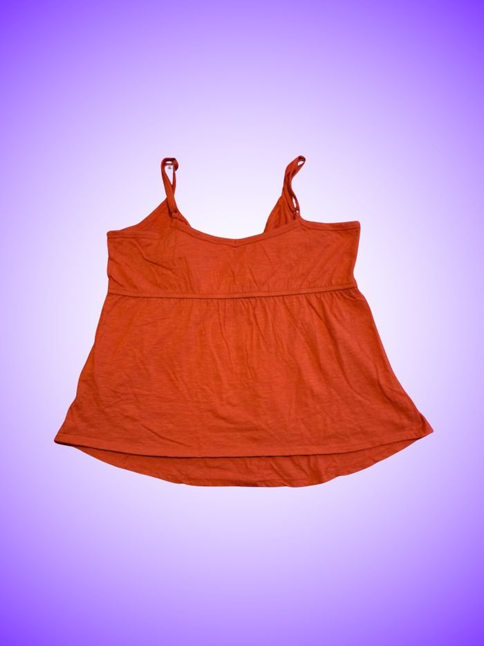 Débardeur Camisole Évasé Kiabi – Couleur Corail/Terre Cuite – Taille 42 XL 44 XXL – Très Bon État - photo numéro 2