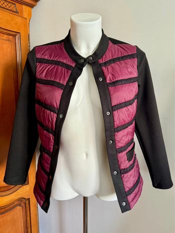 Veste matelassée bordeau