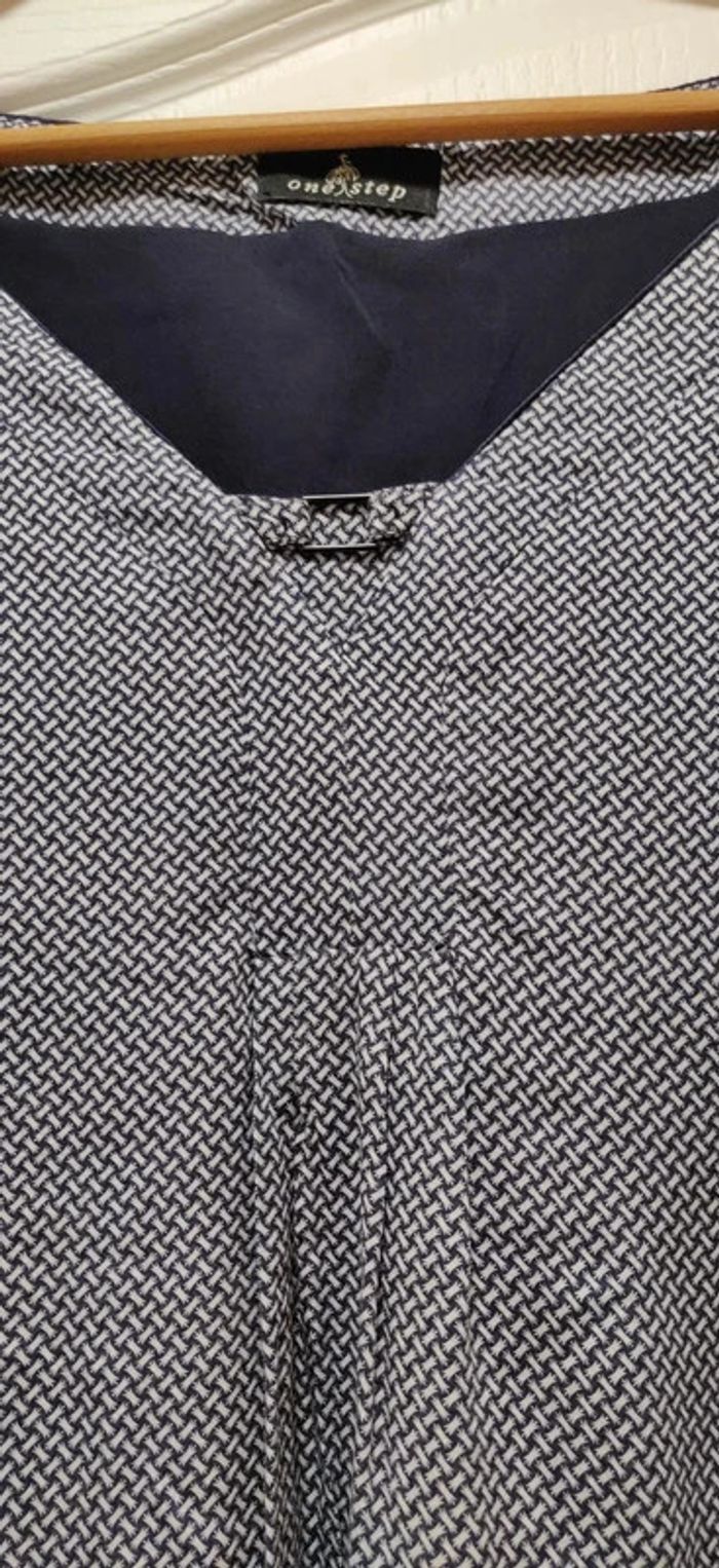 Robe bleue et blanche manches 3/4 One Step 44 - photo numéro 2