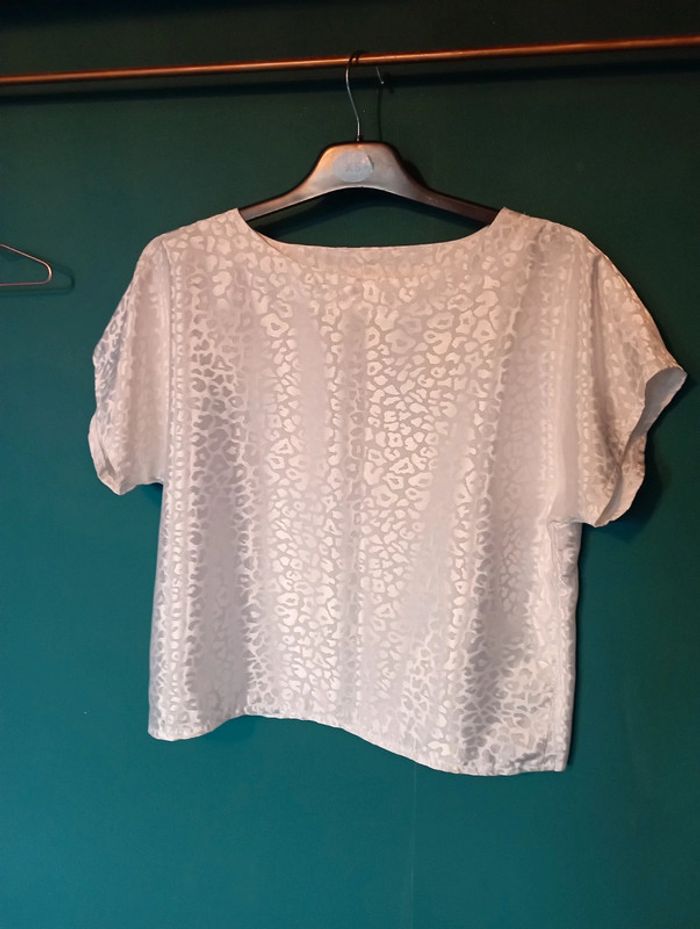 Blouse satin blanc - photo numéro 2