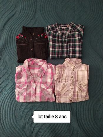 Lot vêtements fille 8 ans