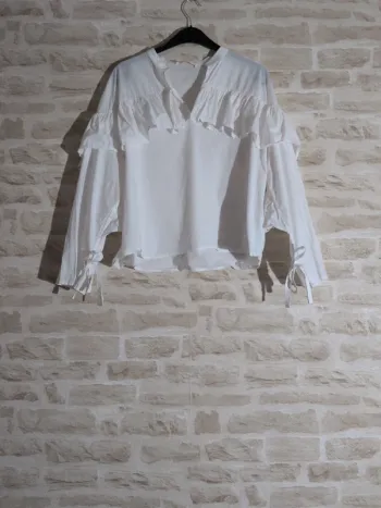 Chemisier blanc MAJE – Taille 3 (L) Très bon état
