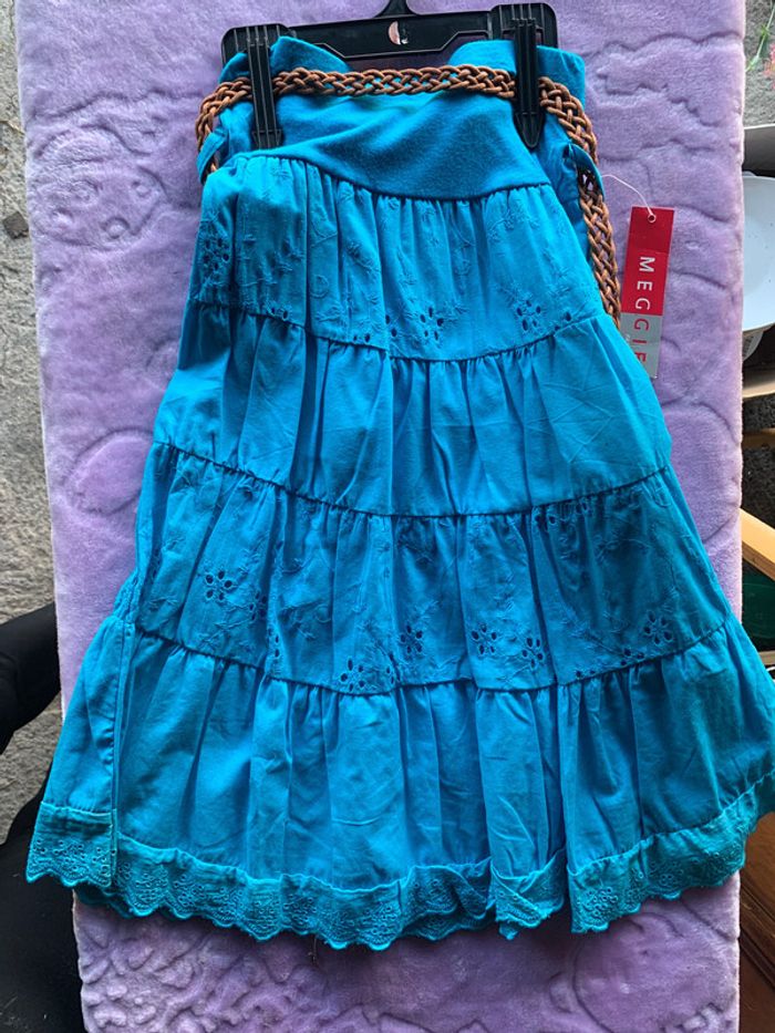 Jupe longue enfant, style bohème, 2 ans 4 ans - photo numéro 2