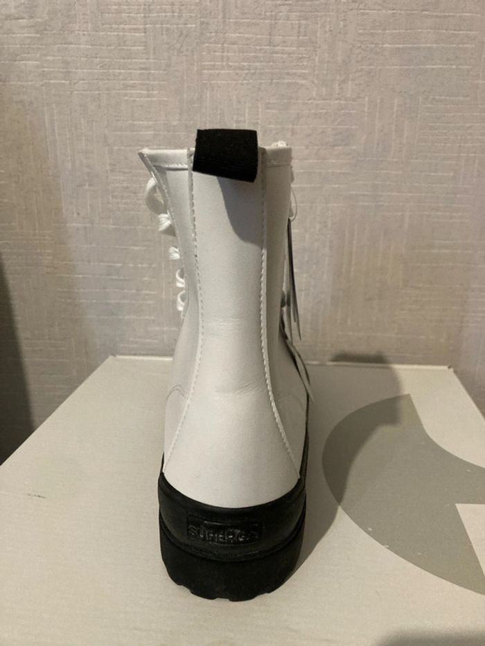Bottines blanches Superga Alpina vegan leather 🌱 41 - photo numéro 4