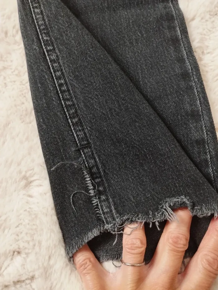 Jean évasé noir Zara 36 - photo numéro 6