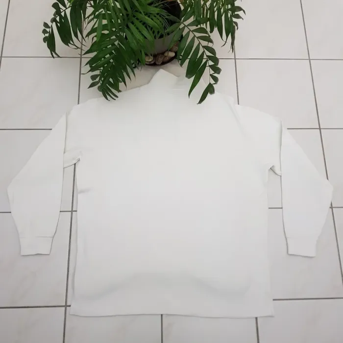 Pull Camionneur half demi zip Ralph Lauren XXL Blanc - photo numéro 3