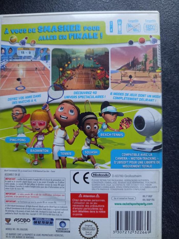Nintendo - Wii - Racket sports party - photo numéro 3