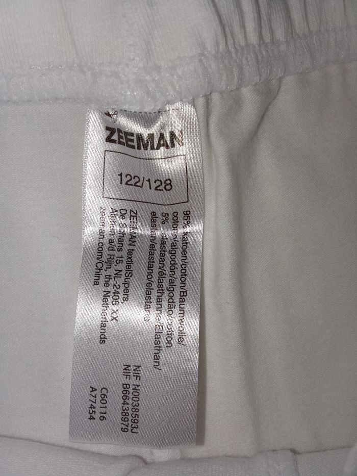 Legging blanc coton fille 6-8 ans - photo numéro 4