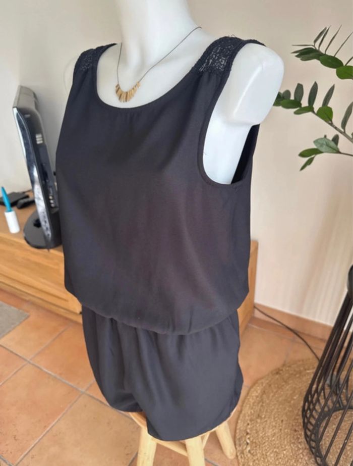 Combi short noir dos échancré - photo numéro 3