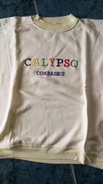 Sweat jaune très vintage collector