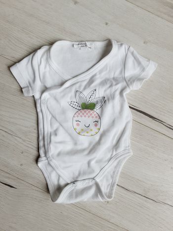 Vêtement bébé fille body manches courtes Du pareil au même DPAM 1 mois