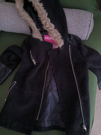 Manteau noir fille 5 ans