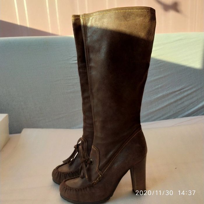 Bottes italiennes en cuir p38 - photo numéro 3