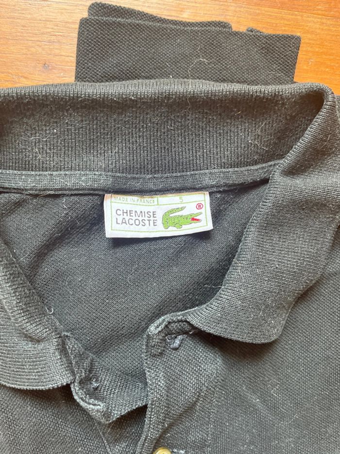 Polo Lacoste noir - taille 5 - photo numéro 2