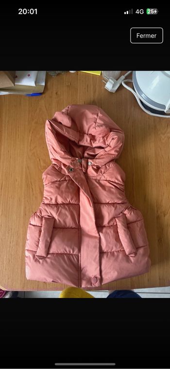 Manteau san manche fille