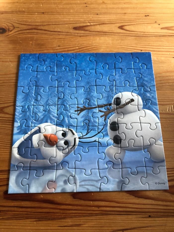 3 puzzles Reine des neiges 49 pièces - photo numéro 2