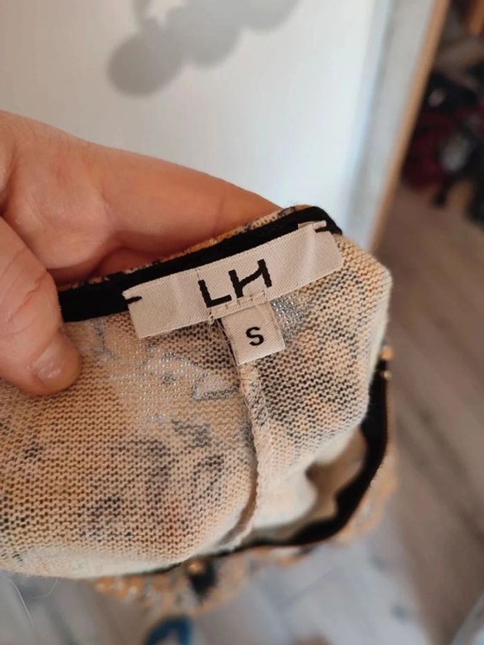 Blouse jaune fleuri la halle taille S très bon état - photo numéro 4