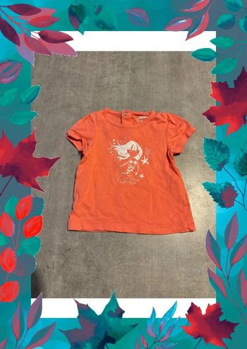 TEE shirt corail orchestra taille 3 mois
