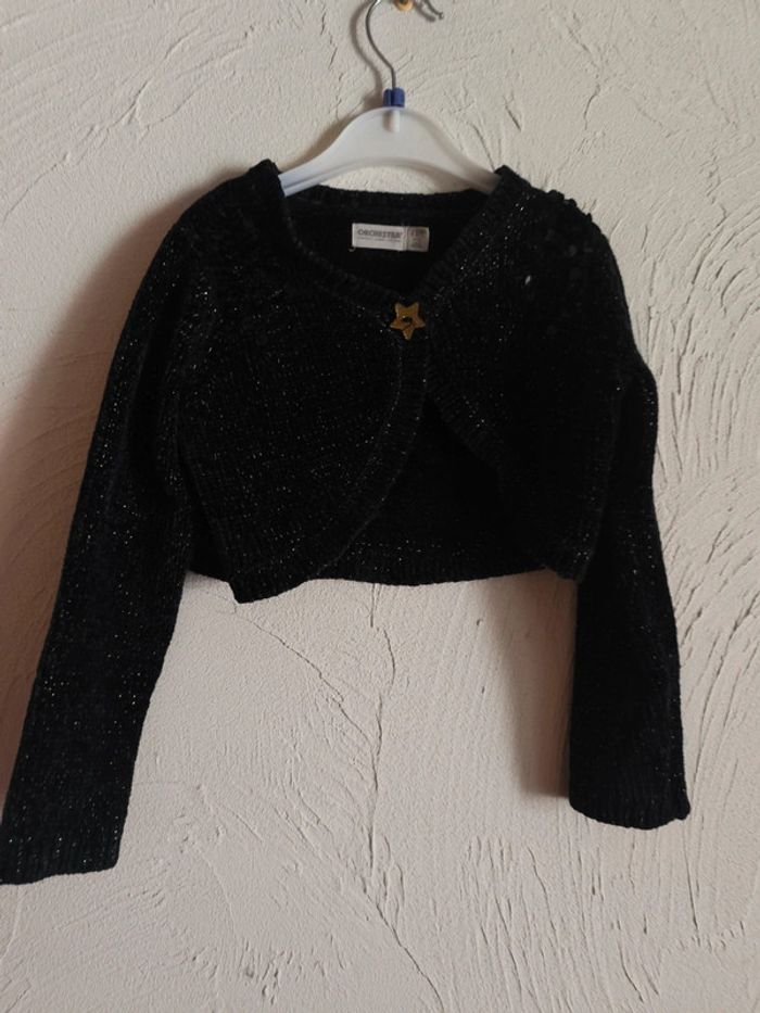 Gilet noire pailletté