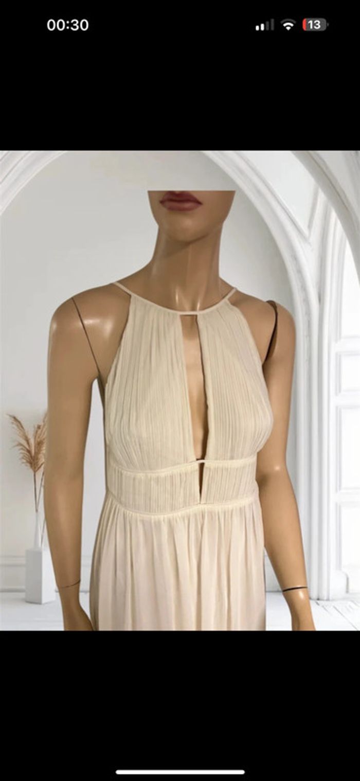 Robe beige Patrizia Pepe neuve – taille 42 élégante et fluide - photo numéro 10