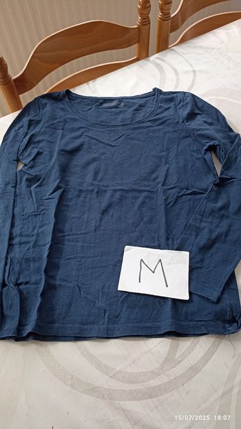 Haut manche longue M bleu