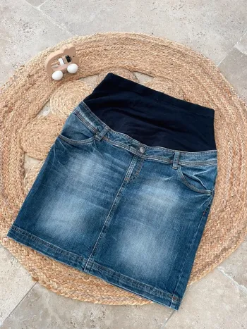 Jupe en jean maternité taille 40