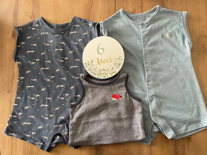 2 Combishort et 1 body Obaibi 6 mois